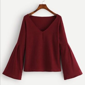 Bell sleeve sweater
